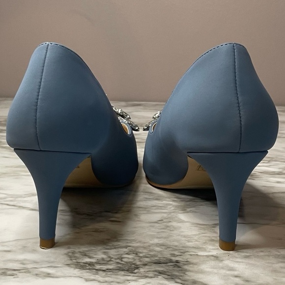 Journee Collection Faux Suede Jewel Embellished Kitt Women's High Heels - Picture 9 of 13